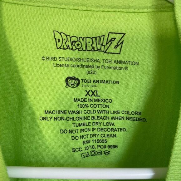 Dragon Ball Z graphic tshirt green size S - Picture 5 of 6